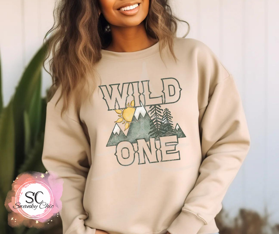 Courtney Byrd — Wild One: 18/24mos, crewneck tee