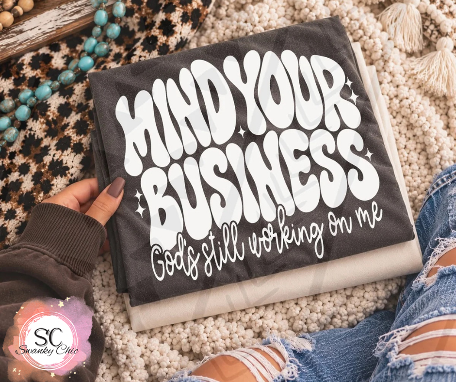 Amanda Thomas — Mind your business: Small, surprise color, crewneck sweatshirt