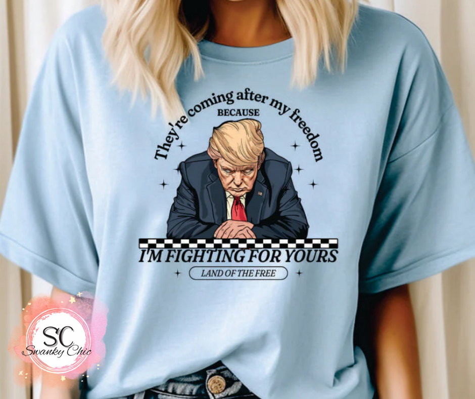 Claudia Ellis — They’re coming for your freedoms: Small, surprise color, crewneck tee
