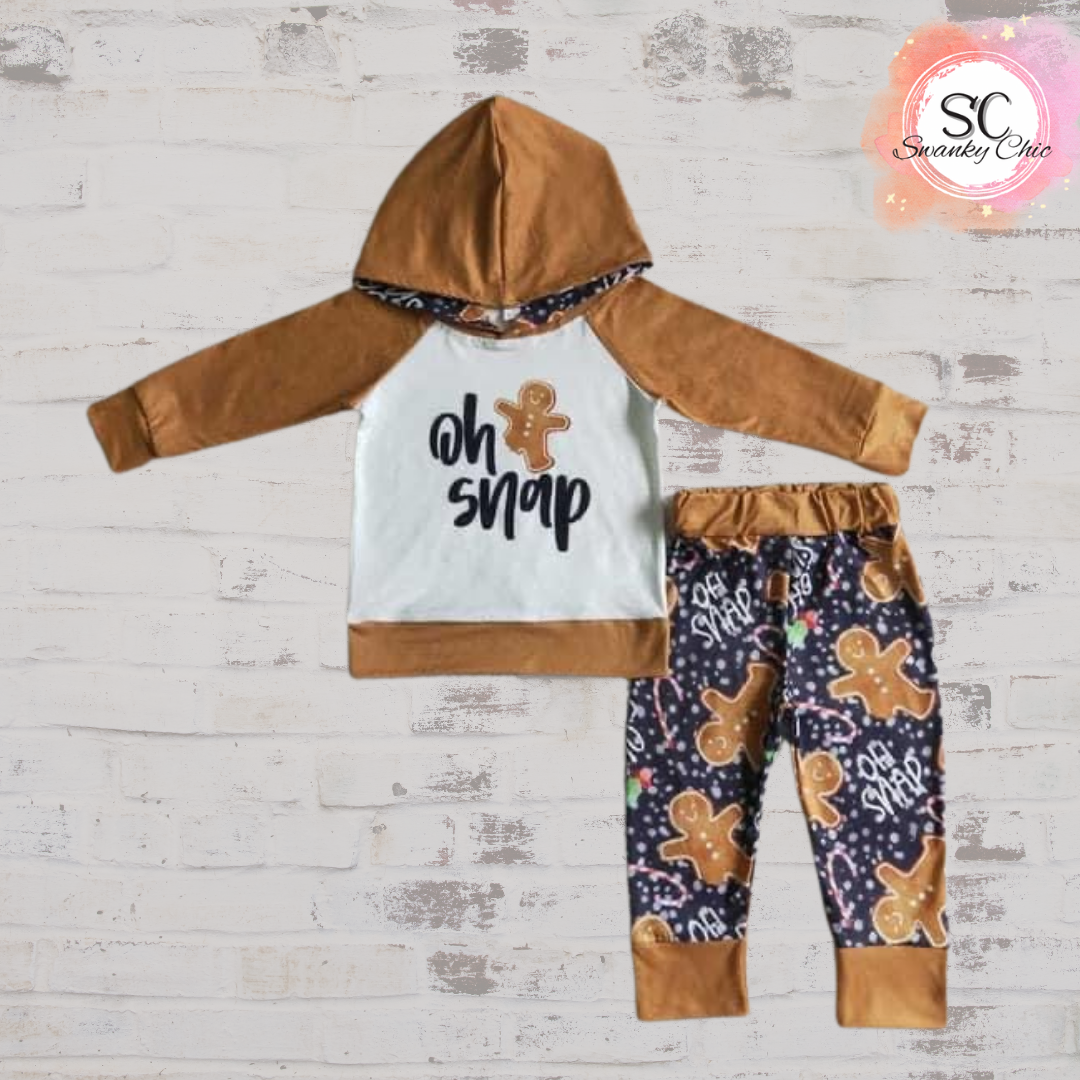 Emily Debney — 7/8 Boy’s, Oh Snap hooded set