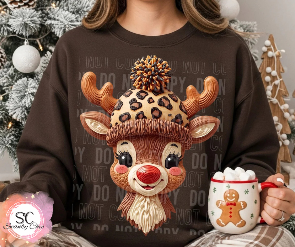 Lora Littrell — winter Ruldph: Large, peach or sand, BC crewneck sweatshirt