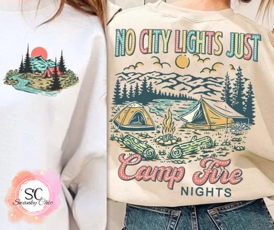 Kristen Lynne — (f+b)Campfire nights: 2X, sand, crewneck sweatshirt