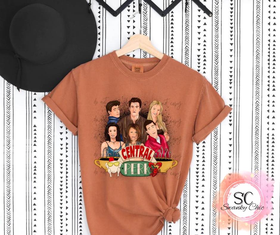 Debra Spalding — Central Perk: Large, Yam CC, crewneck tee