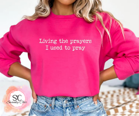 Alivia Pence — Living the prayers: XL, teal, crewneck tee