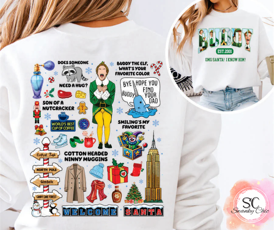 Diana K Marshall — BUDDY f+b: XL, ash or athletic Heather, crewneck tee