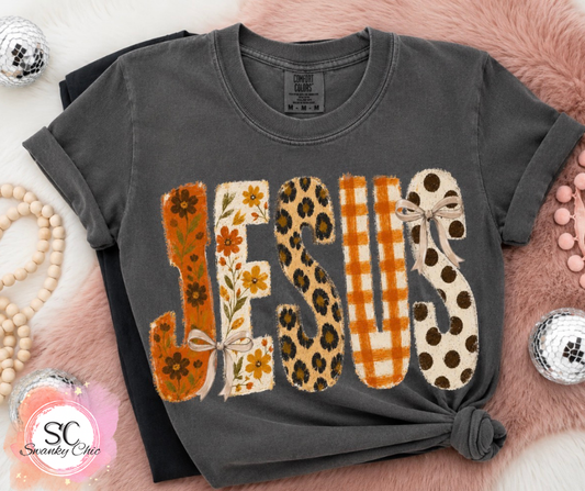 Lora Littrell — Jesus: Large, brown shade, crewneck sweatshirt (BC if possible)