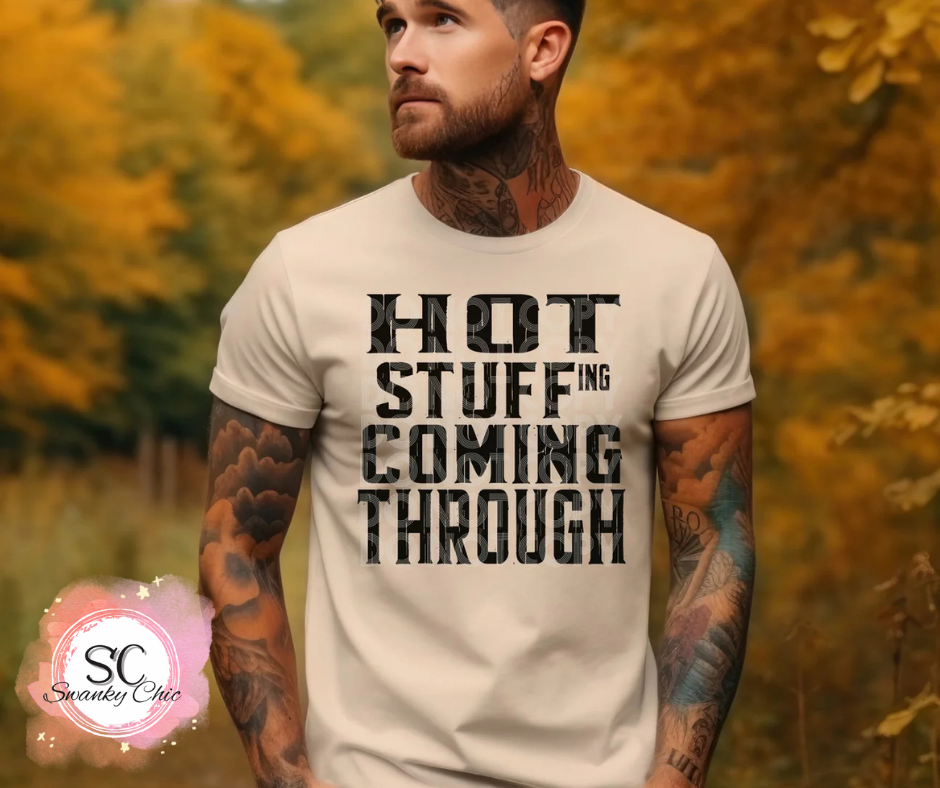 Erika VanHorn — Hot stuffING: Large, natural, crewneck tee