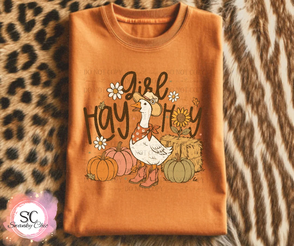 Courtney Byrd — Hay Girl Hay goose: Medium, similar color, crewneck sweatshirt