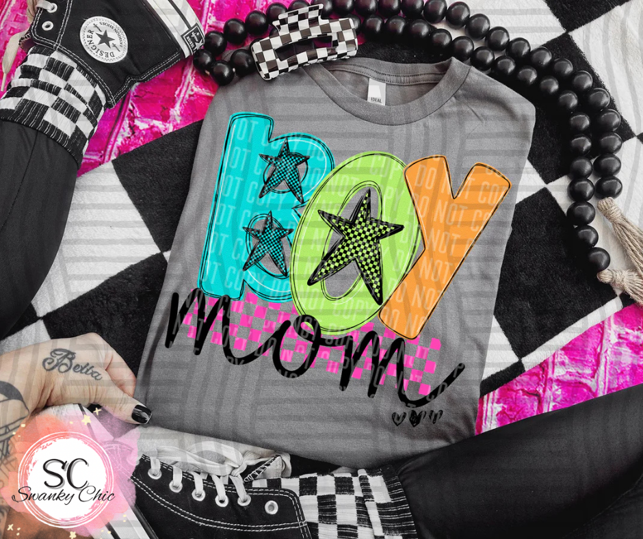 Brandi Zoller — Boy Mama: Medium, gray, CC tank