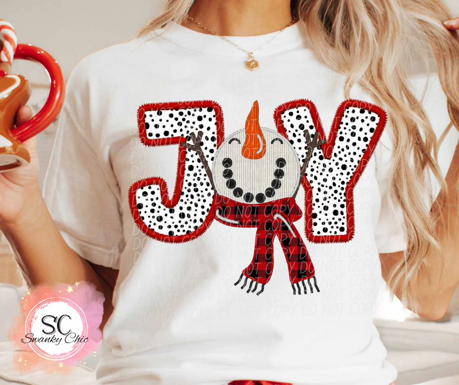 Lori Ann — JOY snowman: Small, black, hoodie