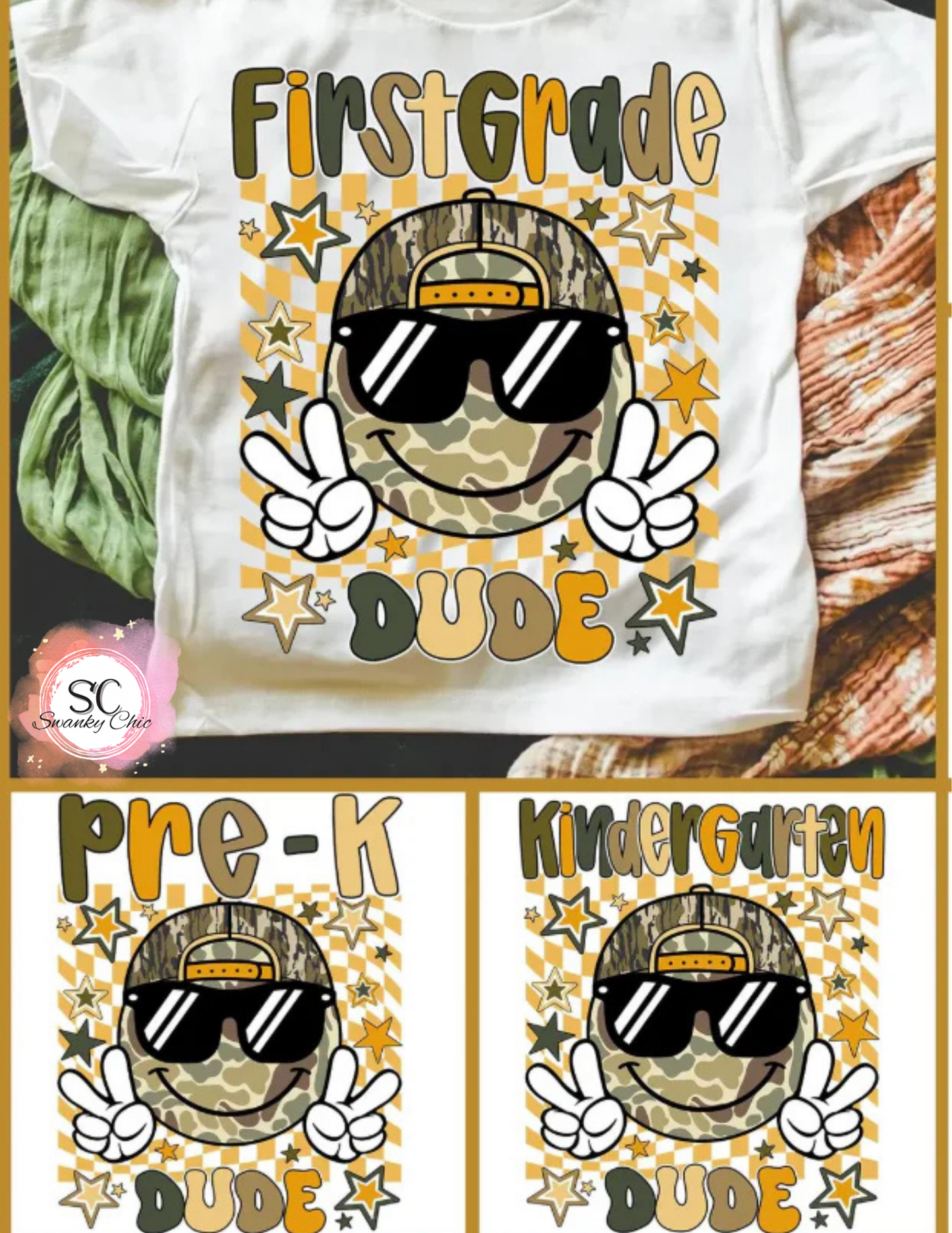 Brandi Zoller — Kindergarten dude: Youth Small, cream, CC crewneck tee