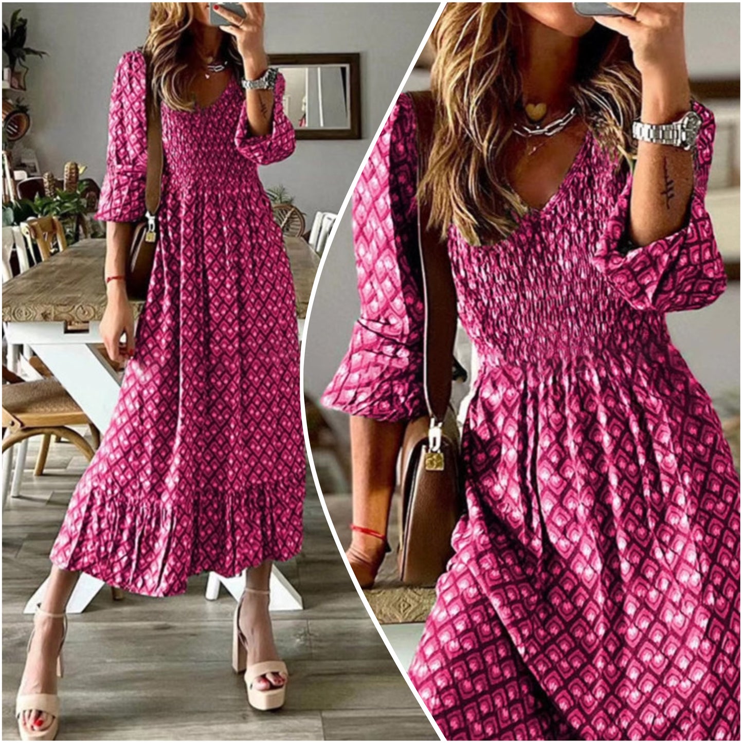 Amanda Jones Reuss — Large, pink/fuschia maxi