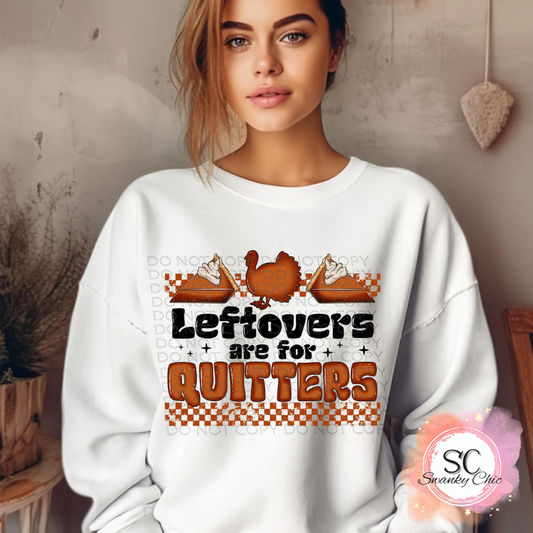 Lindsey Ann Bockhofer — Leftovers are for quitters: 3T, athletic Heather, long sleeve tee