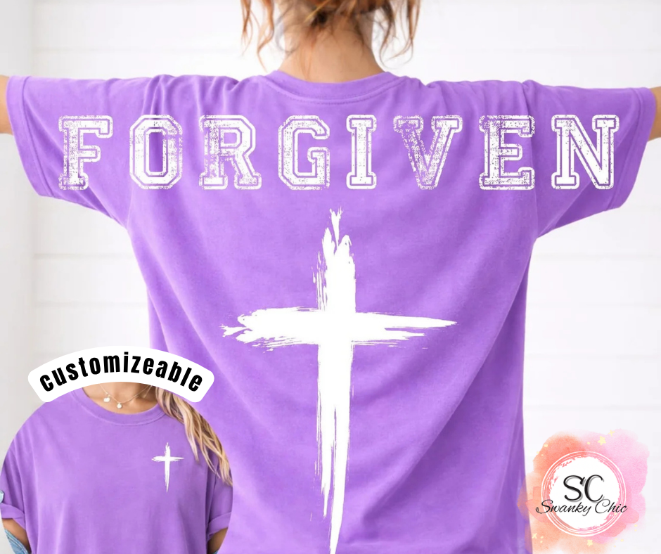 Amanda Thomas — Forgiven (f+b): Medium, as is, crewneck tee