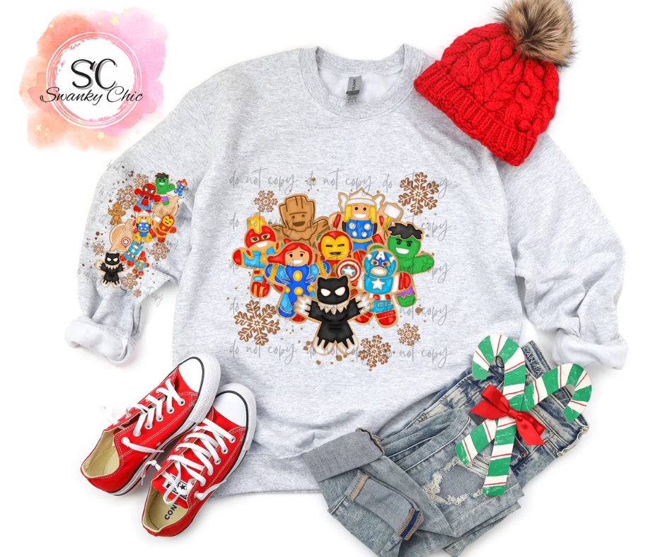 Casey Fleming — avenger Gingerbread (f+ sleeve): Youth Small, LAT heather, long sleeve tee