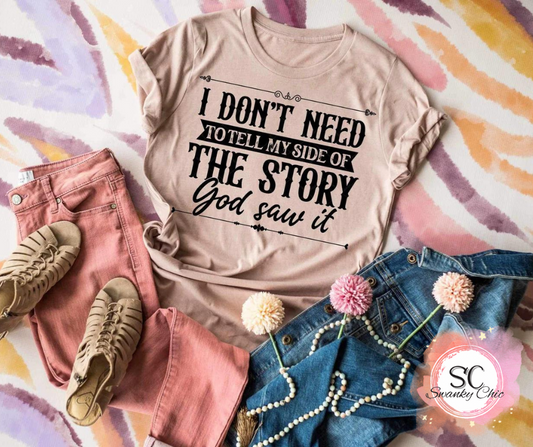 Amy Martino — God saw it: XL, as is, crewneck tee