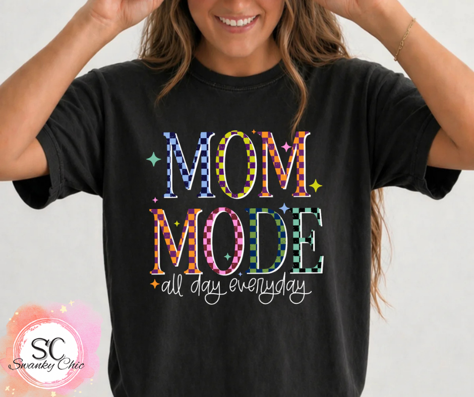 Amanda Thomas — Mom Mode: Small, surprise color, crewneck tee