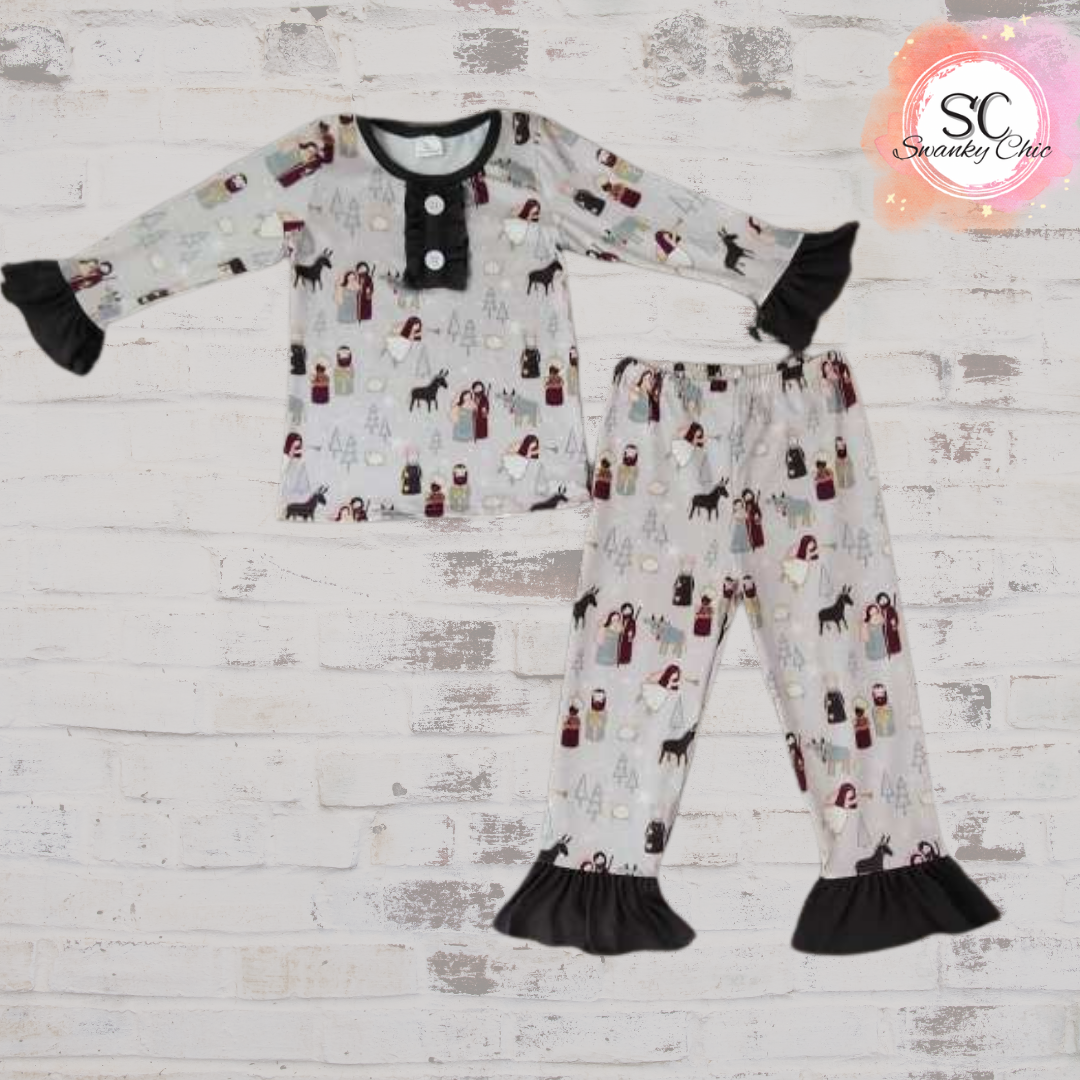 Shannen Carter — 8/9 Girl’s, Nativity Jammie’s