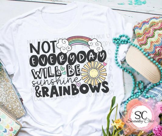 Amanda Thomas — sunshine & rainbows: Small, mystery color, crewneck tee