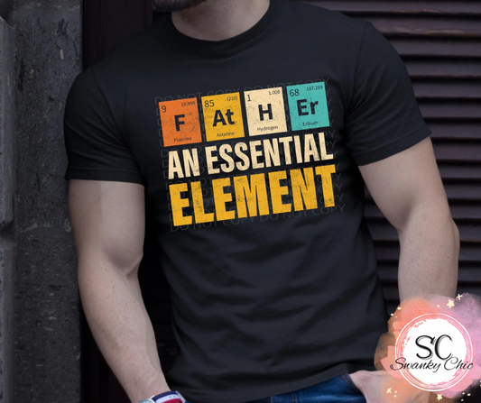RaeAnn Kennedy — Father an essential element: XL, black, crewneck tee