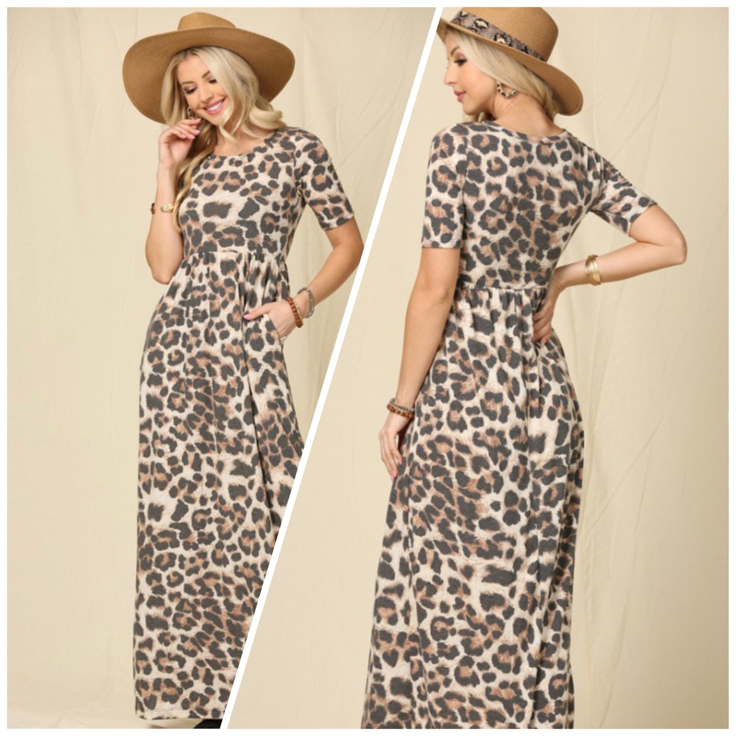 Alyssa Snyder — Medium, leopard maxi with pockets
