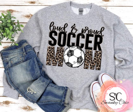Anne Reister Baker — Loud & Proud ⚽️MOM: XL, athletic Heather, long sleeve tee