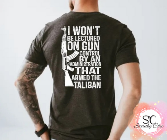 Sarah Cotter — I won’t be lectured: 2X, black, crewneck tee