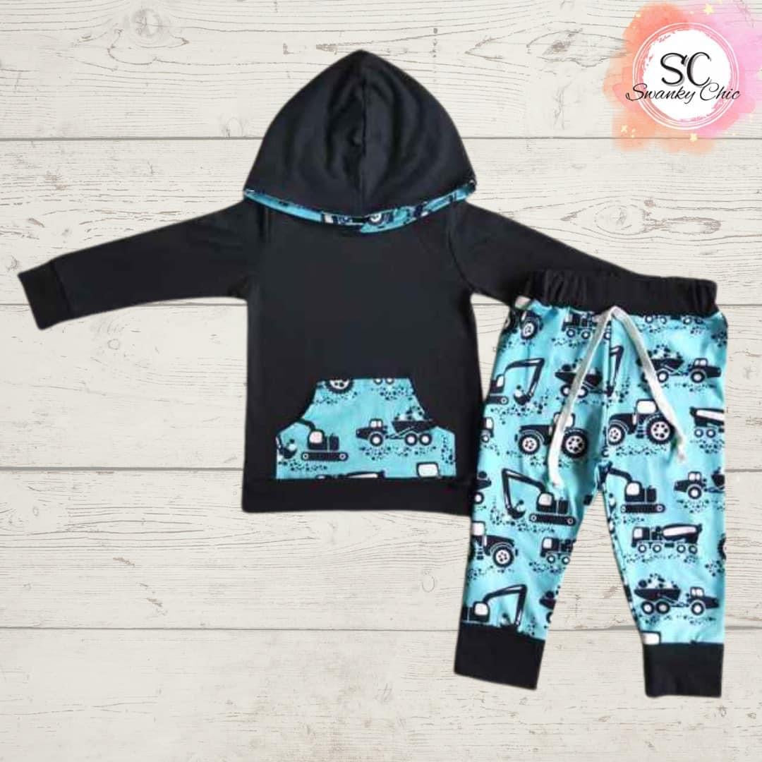 Shannen Carter — 2T Boy’s, construction hoodie set