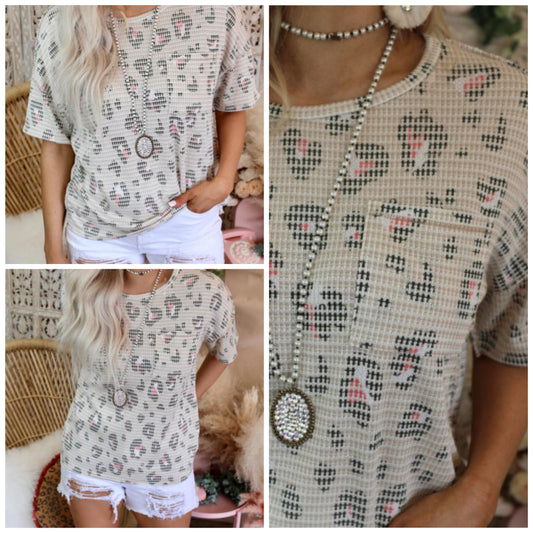 Anne Reister Baker — XL, western leopard top
