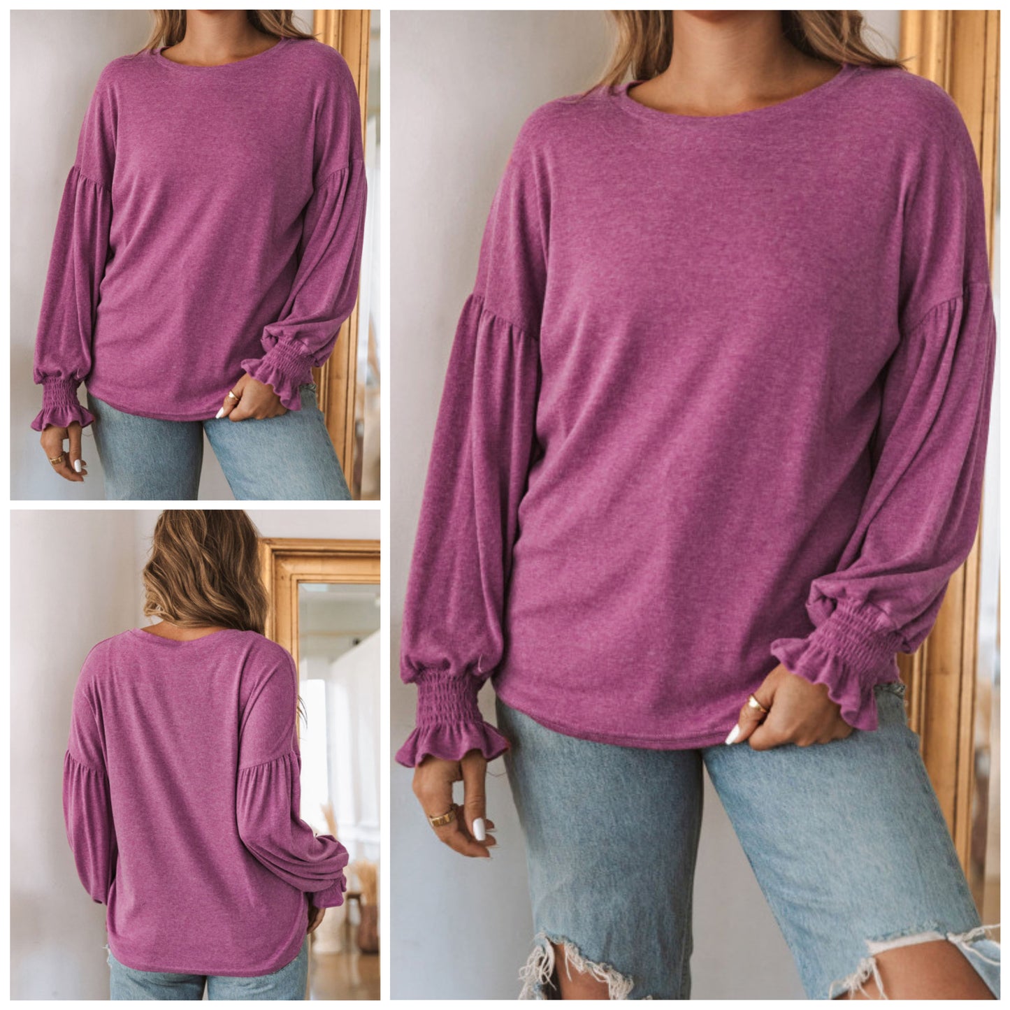 Diana Logan — Large, long drop Shakespeare sleeves with a shirred cuff