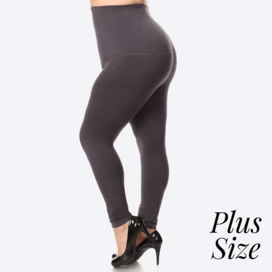 Allyson Michelle— Compression leggings (charcoal) 14-22W
