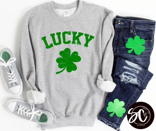 Sunshine Rae Nichols — Vintage Lucky Clover: XL, SS3000, grey heather
