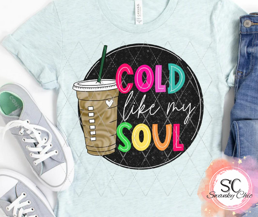 Angi Symons — Cold like my soul: XL, crewneck tee