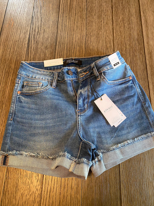 Shonda Sandlin — XL, Judy Blue denim shorts