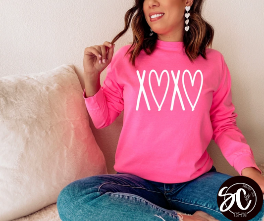 Wylie Bond — X💗X💗: XL, watermelon, crewneck sweatshirt