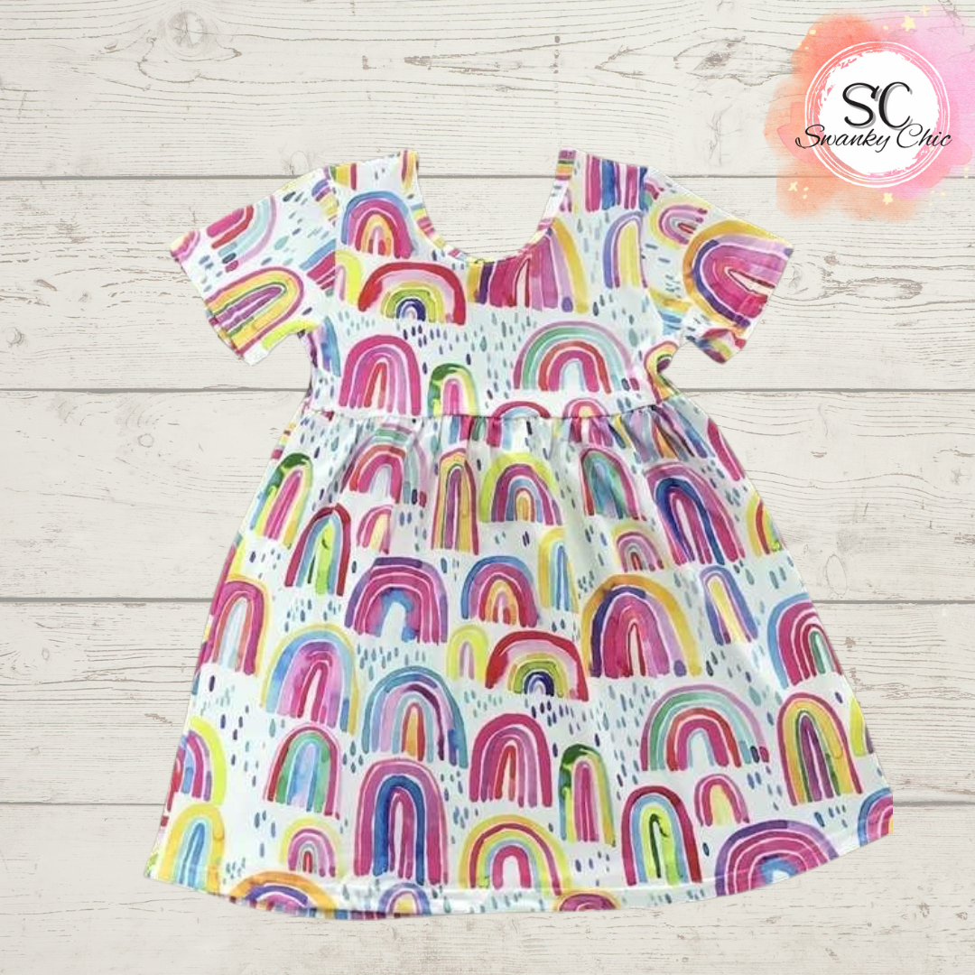 Angi Symons — 8/9 Girl’s, rainbow dress
