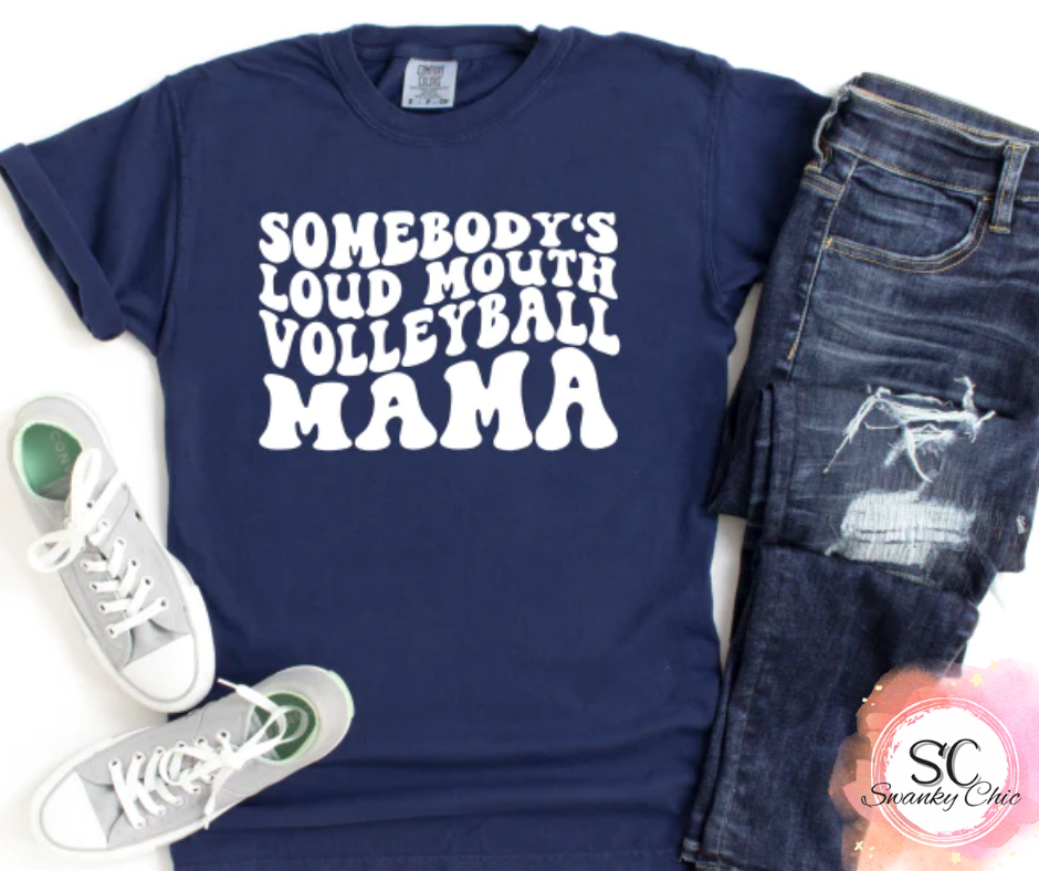 Sierra Isaac — Somebody’s loud mouth 🏐 mama: Medium, black, crewneck tee