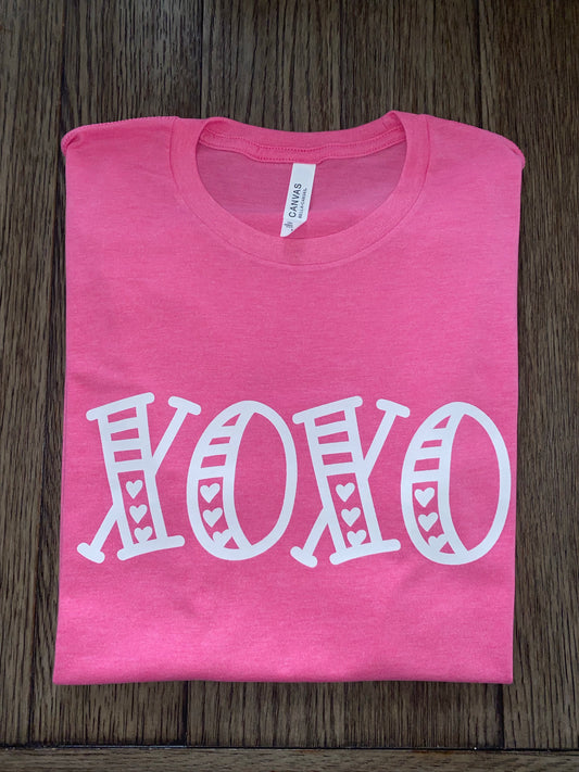 Samantha Taylor  — Medium, Heather charity pink, crewneck tee
