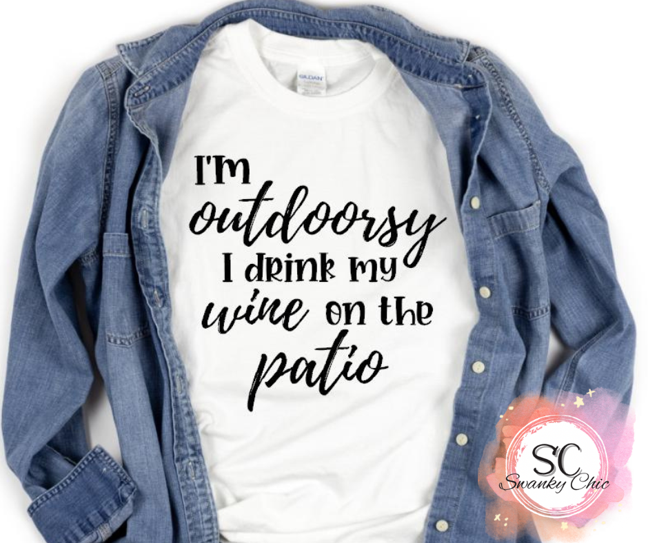 Lori Ann — Outdoorsy: ladies fit Medium, v-neck tee