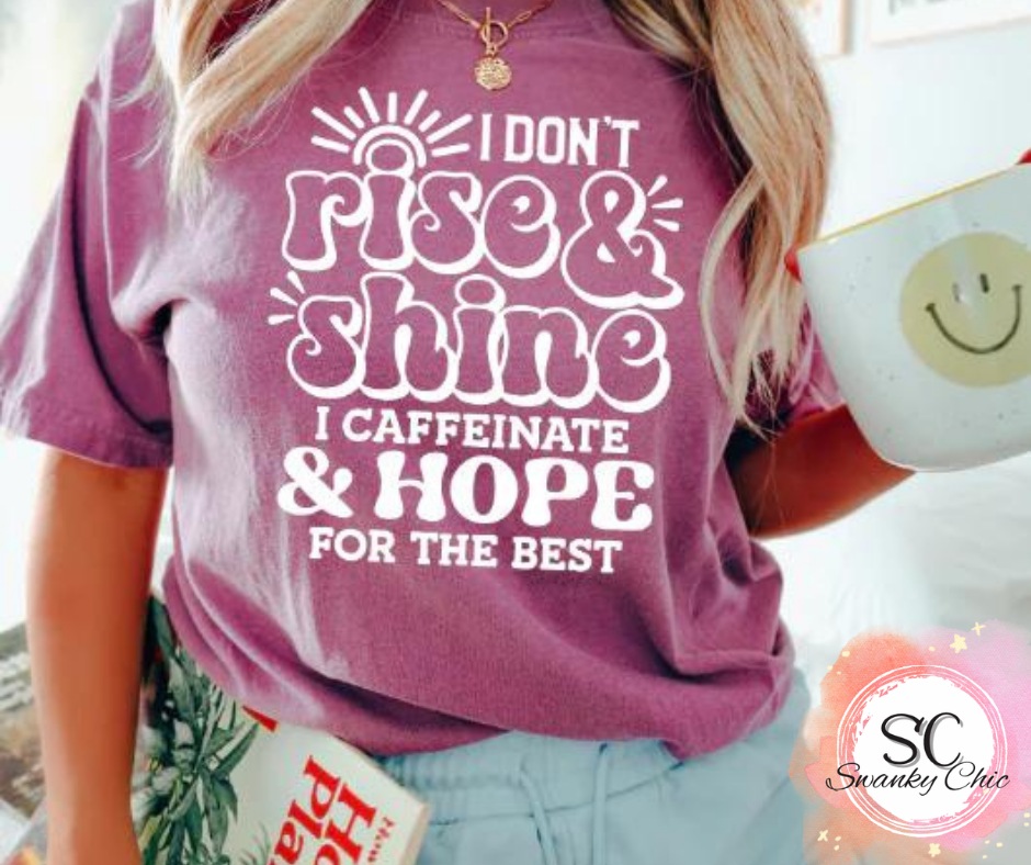 Tanya Goen — Caffeinate and hope: XL, CC, crewneck tee