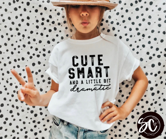 Angi Symons — Cute & Dramatic: Youth Small, crewneck tee